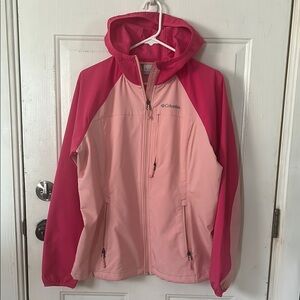 Columbia Multi-Pink Hooded Lightweight Jacket